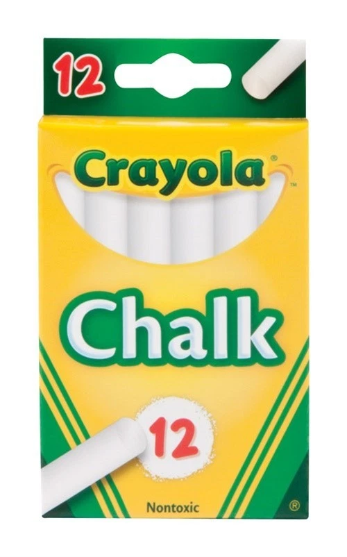 Crayola 51-0320 Non-Toxic White Chalk (Pack of 36) - Image 2 of 2