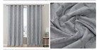 White Drapery  Pair (Set of 2 Panels 25" W ea) 50" W x 84" L Blackout Grommet — photo 1