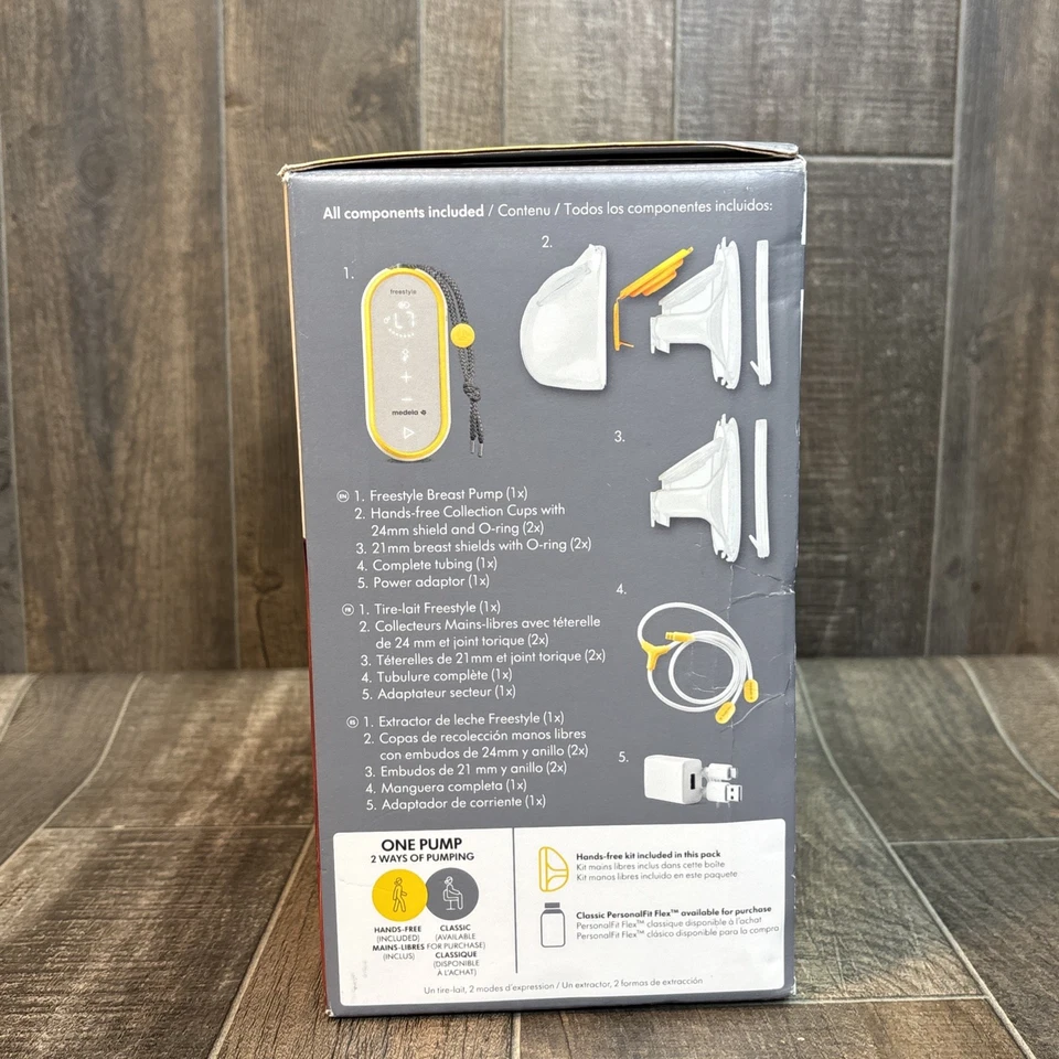 Extractor de leche eléctrico doble manos libres Medela Freestyle caja abierta nuevo Foto 4 de 4