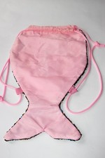 sequin mermaid tail bag reversible sequins & pink the other side drawstring bag