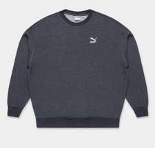 SUPER SALE Puma Classics Soft Ink Crew Mens Sweatshirt 53737097 