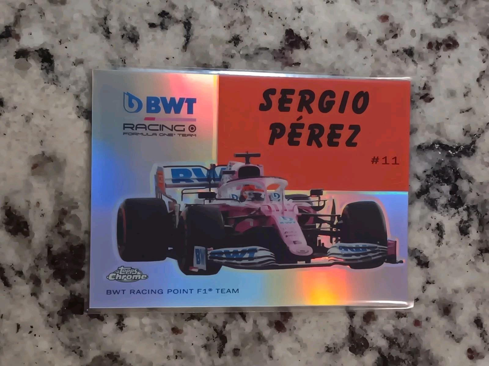 2020 Topps Chrome F1 Sergio Perez 1954 World on Wheels #54W-10