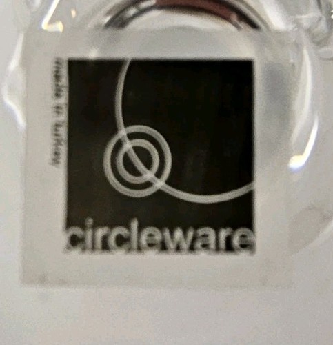 Circleware Clear Glass Wine Goblets Gold Rim Swirl Pattern 8" Set of 6 - Picture 15 of 15
