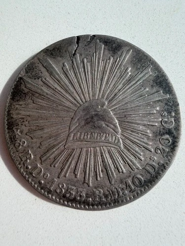 1835 Mexico 8 Reales — photo from another recent sale