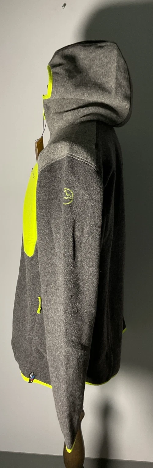 La Sportiva Agon Hoody Men's Size M Carbon/Lime Punch Jacket NWT image 4