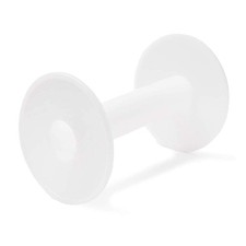 10 PCS White Hard Plastic Empty Bobbin Spools for Wire Ribbon Lace Line