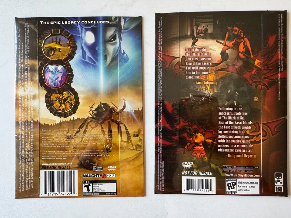 PS2 FACTORY SEALED Demo Discs: Jak 3 and Rise of the Kasai - Image 2 of 4