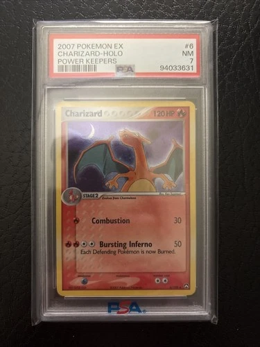 2007 Pokemon EX Power Keepers Charizard Holo PSA 7 English 6/108