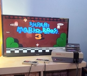 Paquete Consola Nintendo NES - 4 Juegos - Mario 1, 2, 3, Tetris - LIMPIA Y PROBADA