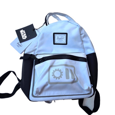 Herschel Nova Mini Backpack Star Wars Collab Droid White Black Limited Ed NWT