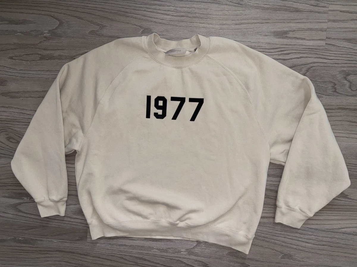 Essentials Fear Of God 1977 Crewneck Wheat Mens Size (2XL