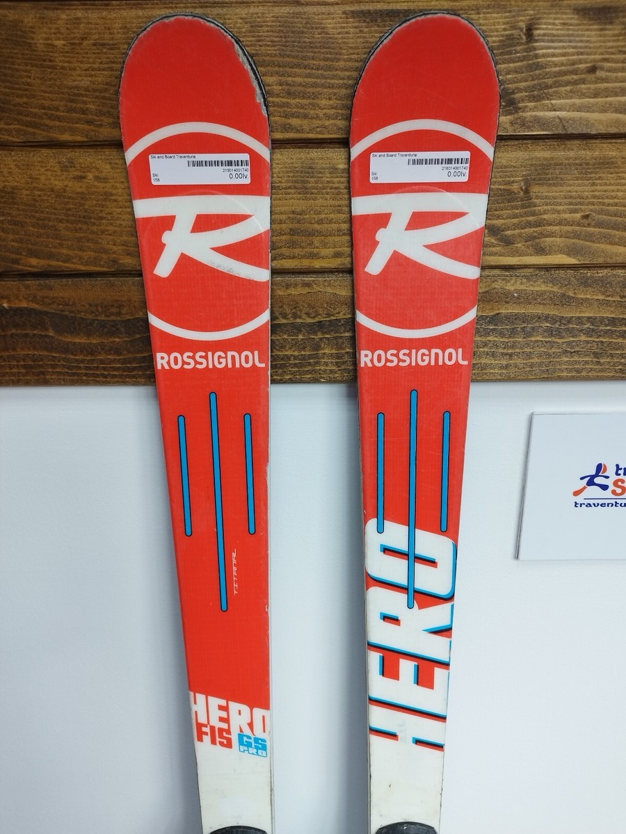 Rossignol Hero FIS GS Pro 158 cm Ski + Look 10 Bindings Winter Fun