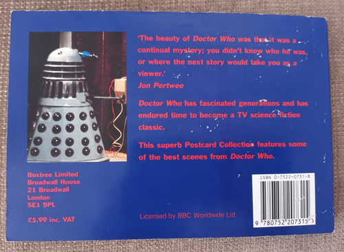 Doctor Who Postcard Collection Book Boxtree 1995 - Picture 2 of 9