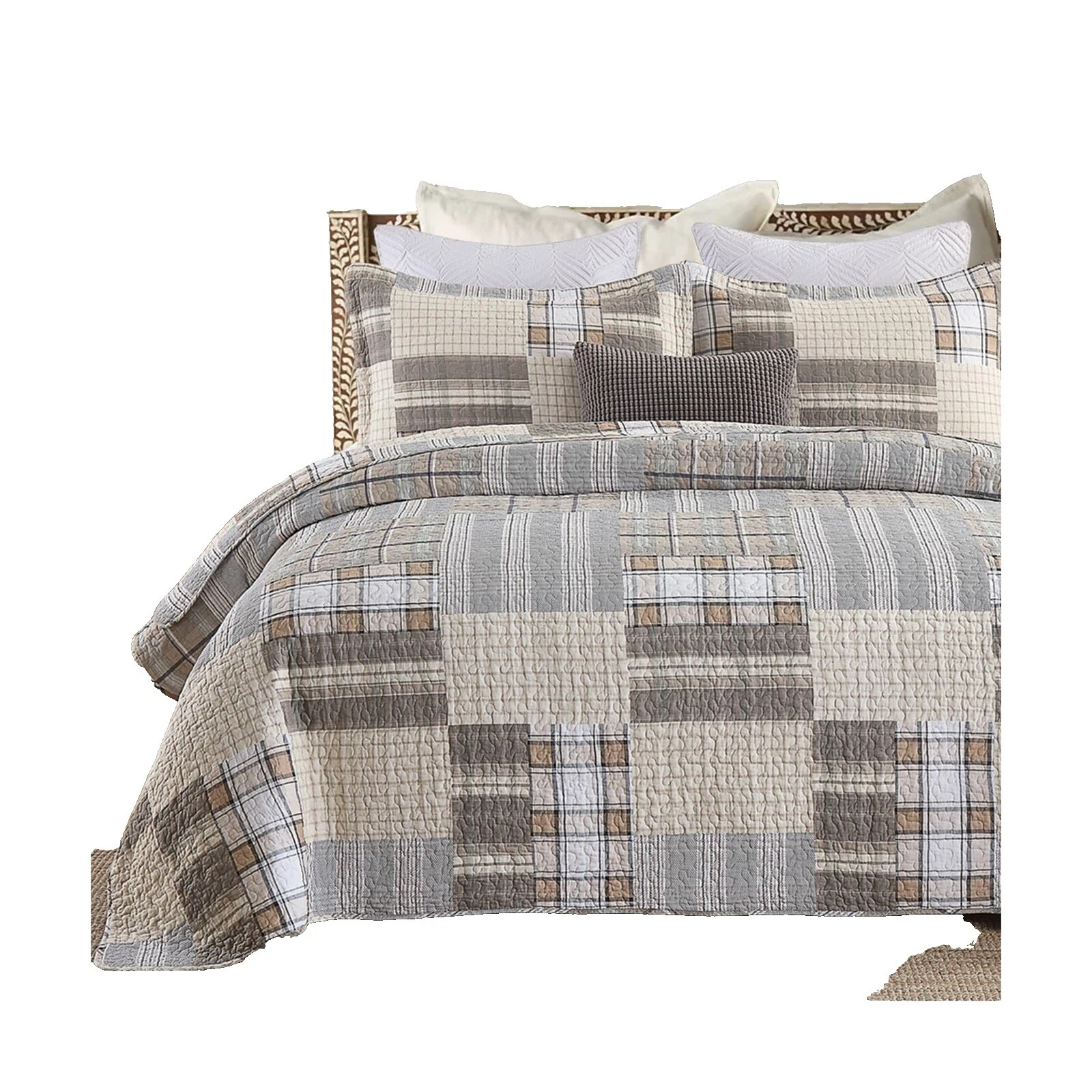 King Plaid Rustic/Primitive Quilts, Bedspreads & Coverlets