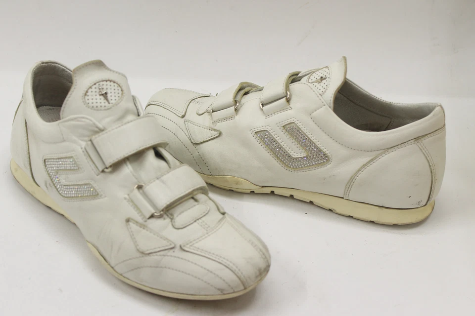 Zapatos mujer CESARE PACIOTTI talla 6.5 Europa 37 cuero blanco S7230 Foto 2 de 4