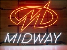 20"x16" Midway Game Neon Sign Lamp Light Visual Man Cave Beer Pub Glass Bar LY