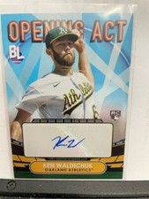 Ken Waldichuk Topps Big League Baseball Oakland Athletics RC Auto
