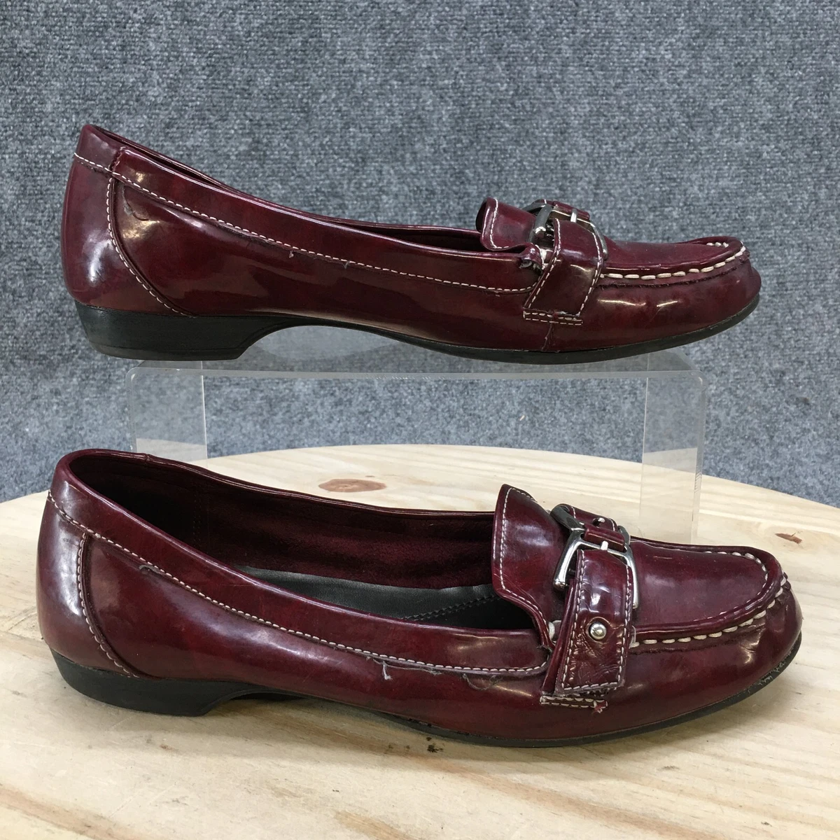 Burgundy patent hotsell loafers