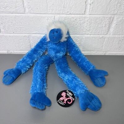 2006 Funkee Monkeys Berkeley Designs Stuffed Blue Monkey Animal Toy.