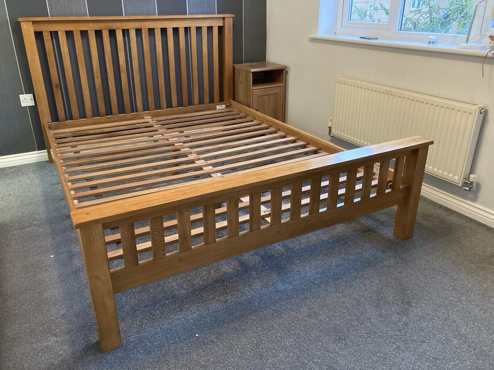 Oak Furniture Land King Size Rustic Bed Frame eBay