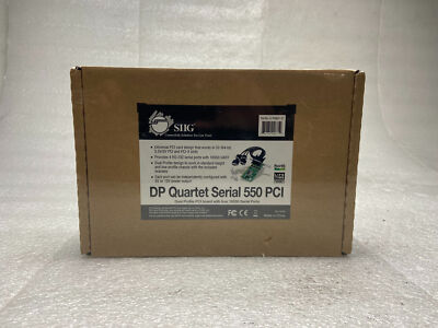 SIIG JJ-P04621-S7 DP Quartet Serial 550 PCI - BRAND NEW IN BOX