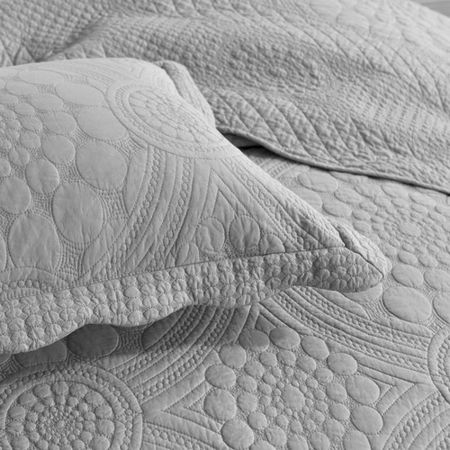 3PCS Cotton Oversized Bedspread Coverlet Set Embroidery Farmhouse Bedding Set TF - Picture 51 of 53