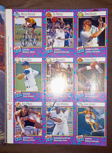SPORTS ILLUSTRATED FOR KIDS MAGAZINE (JULY 1993) w/UNCUT CARD SHEET FRANK THOMAS - Picture 4 of 6