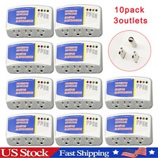10Pcs US Voltage Power Surge Protector 120V Refrigerator Brownout Appliance