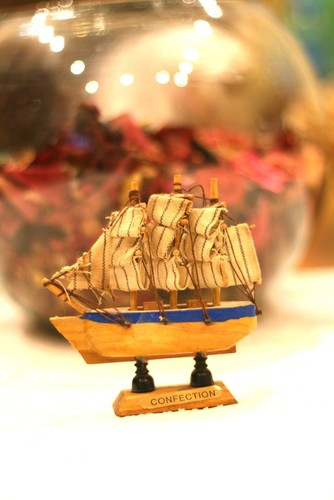 Vela Nave Vintage Decorazione Legno Casa Nautica Decorazione Marittima Da Collezione - Foto 7 di 8