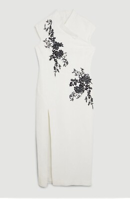 karen millen embroidered pencil dress Modest Classic Sequined Princess Wedding Gown With Cathedral Train 42