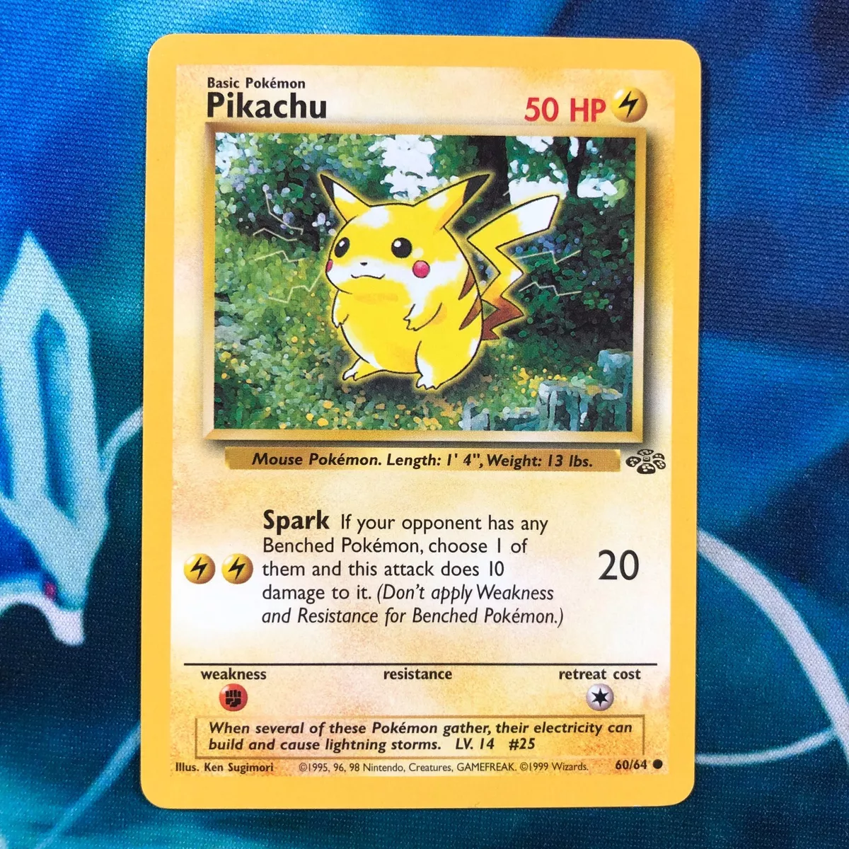 Pokemon Pikachu 60/64 Jungle Edition Unlimited, 1999, Card, TCG