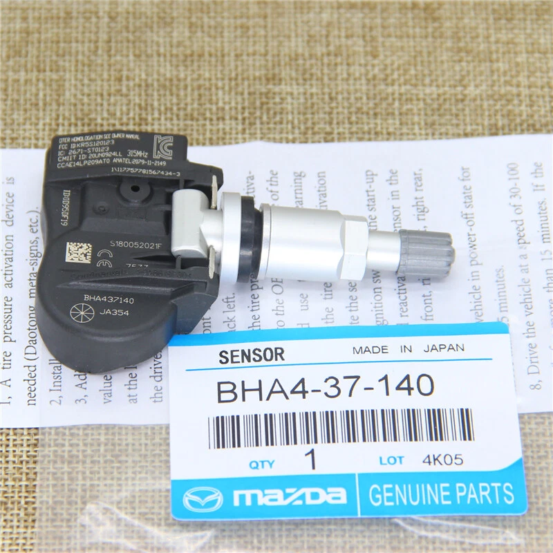 4 PIEZAS SENSORES DE PRESIÓN DE NEUMÁTICOS BHA437140 TPMS para Mazda 2 3 5 6 CX7 CX9 RX8 Miata Foto 4 de 4