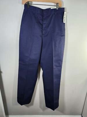 Bruxton Career Clothing Navy Soil Release Work Trousers Pants Women Size 12R NWT