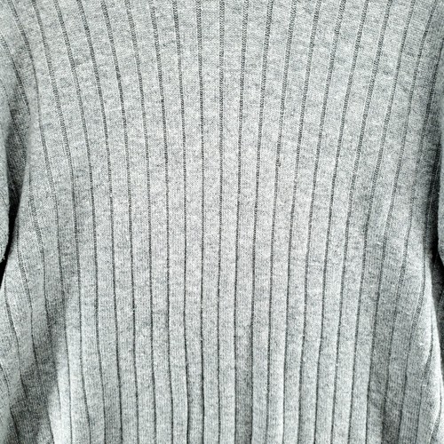 BANANA REPUBLIC Lana Merino-Cashmere Pullover Knit L Gray Sweater Cuffed Sleeves - Picture 4 of 22