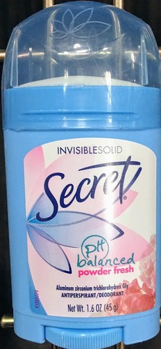 Secret Invisible Solid Anti-Perspirant Deodorant Powder Fresh 1.6 oz (6 Pack) - 第 3/4 張圖片