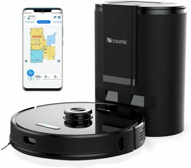 Proscenic M8 Pro 0,28L Robot Aspirapolvere Senza Sacco - Nero | Acquisti  Online su eBay