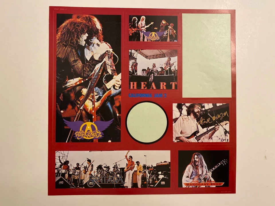 Aerosmith - Heart - Santana- California Jam 2 OBI - JAPAN 2LPs VINYL - 40AP-1090 - Image 3 of 4