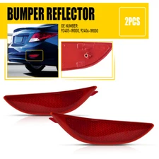 Rear Bumper Reflector Set for 2012 2013 2014 2015 2016 2017 Hyundai Accent Sedan