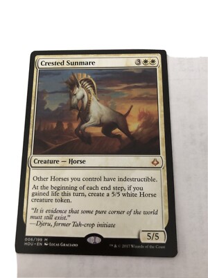Crested Sunmare - Hour of Devastation - MTG Magic The Gathering - Pack  Fresh | eBay