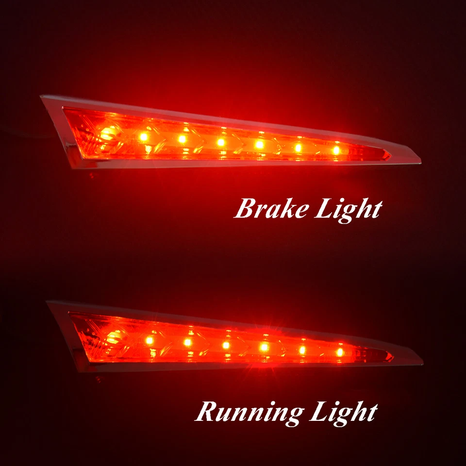 2x luces laterales traseras de alforja con dientes de sable para Victory Cross Country Magnum 10-17 Foto 3 de 4