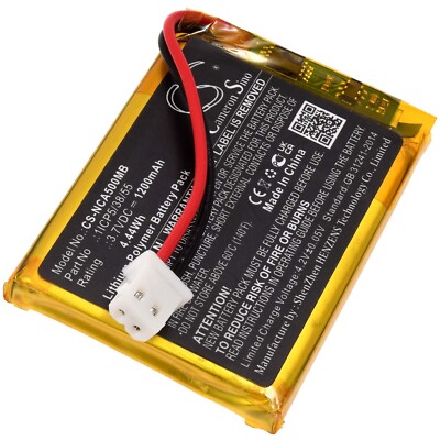 Akku für Babyphone NUK ECO Control Audio 530D+ 3,7V 1200mAh/4,4Wh Li-Polymer Sch