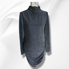 Bodycon ruched long sleeve dress size M