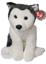 Ty Large Plush Beanie Buddy NANOOK the Husky Dog 10 Inch NEW MWMTs Stuffed Toy