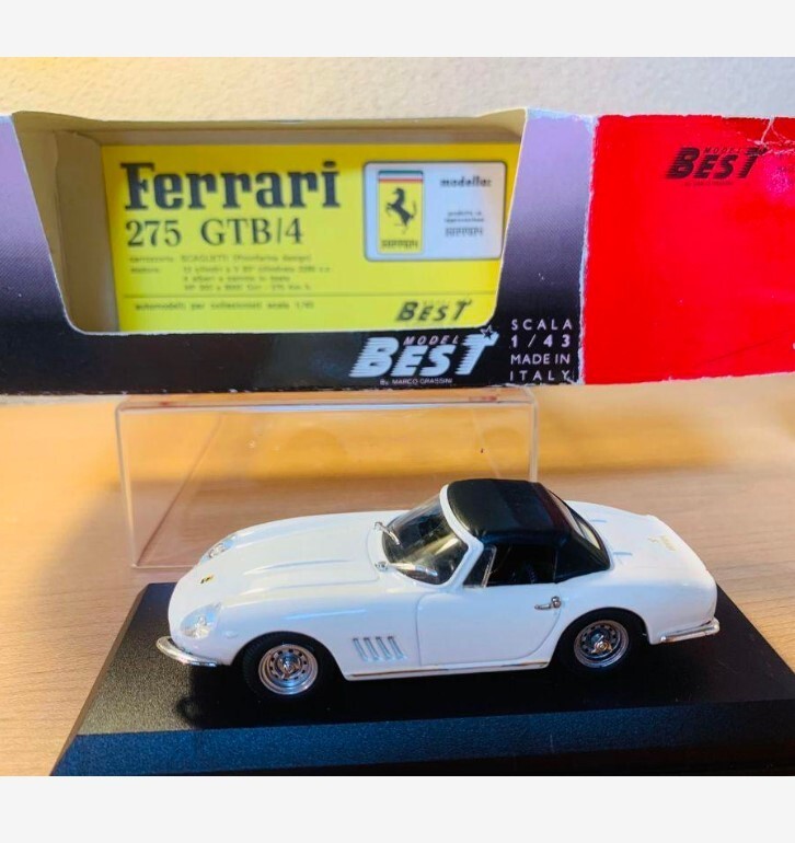 1/43 Best Model Ferrari 275 Gtb/4 1966 White MADE IN ITALY W/BOX F