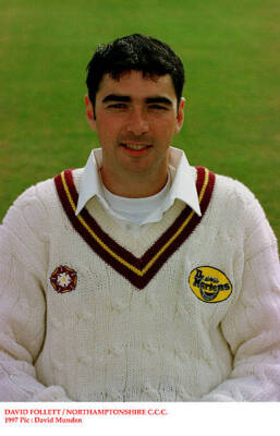 David Follett Northamptonshire CCC Old Player Cricket Photo 5