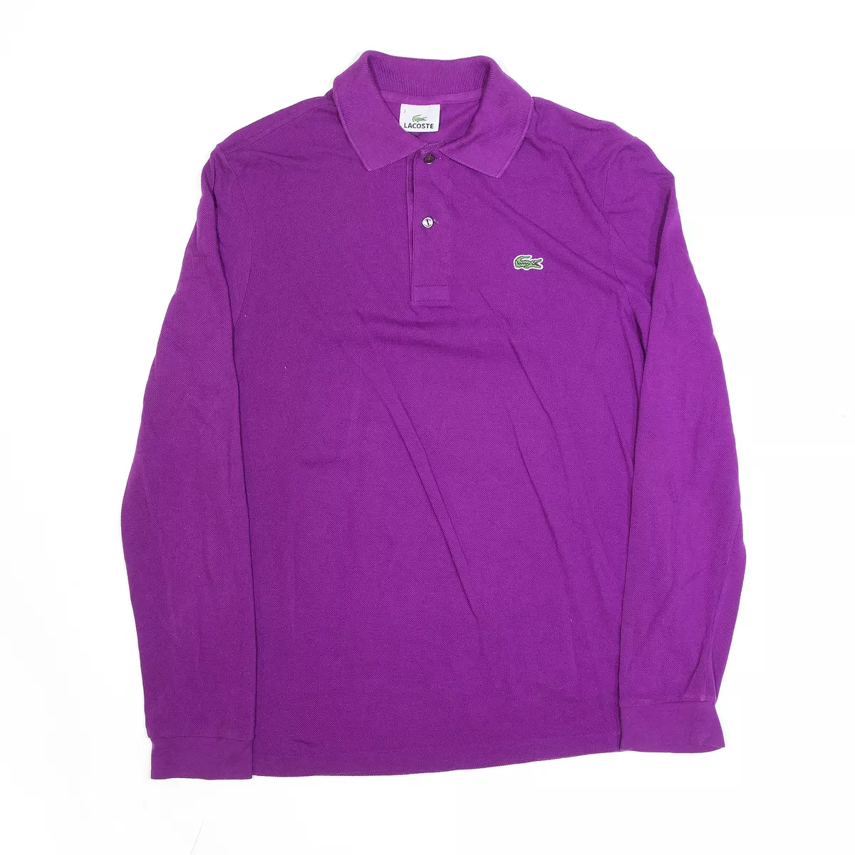 Mens purple lacoste polo online