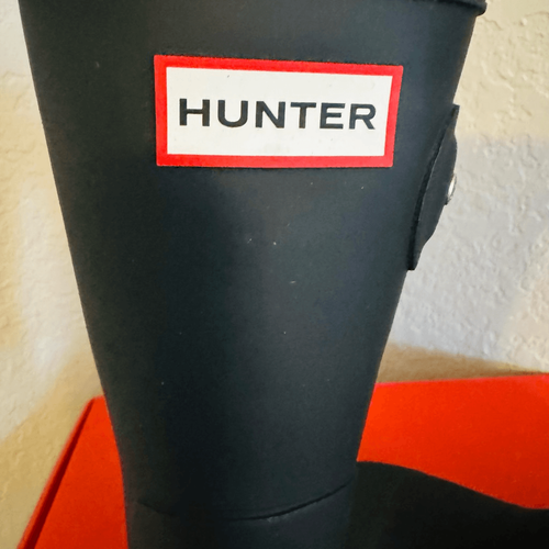 HUNTER Men's Original Short Waterproof Rain Boot, Rubber Black, Size 13, NWT - Picture 5 of 16