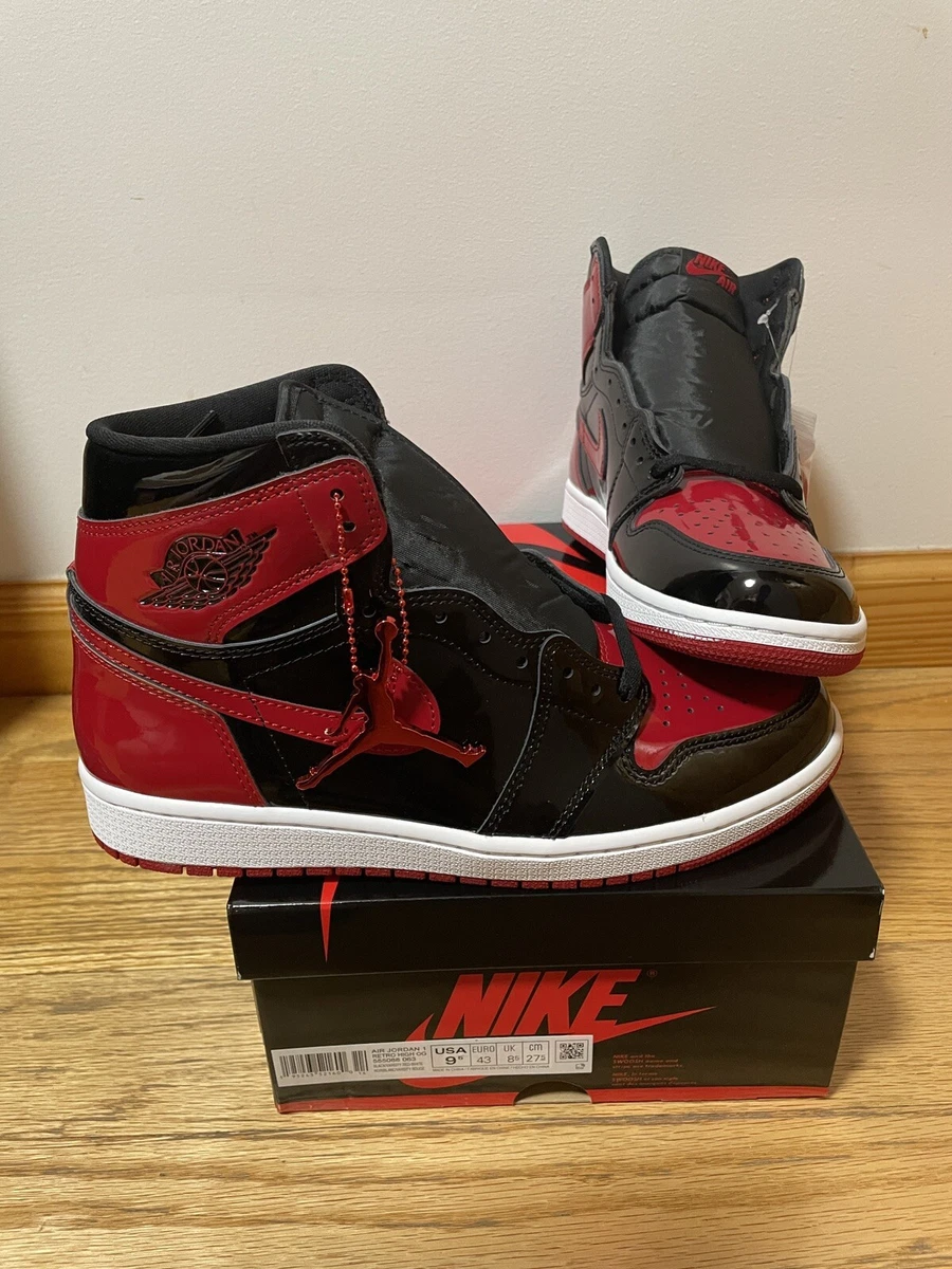 Air Jordan 1 Retro High OG 'Patent Bred' 555088-063 - KICKS CREW