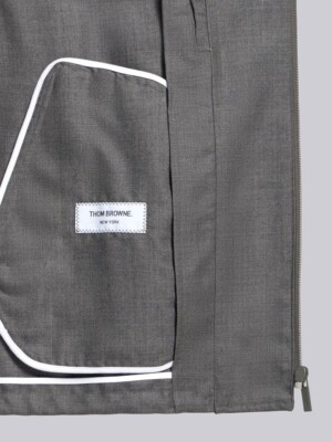 Thom Browne Mens Double-Zip Raglan Jacket Size 1 (Small) NWT $1725