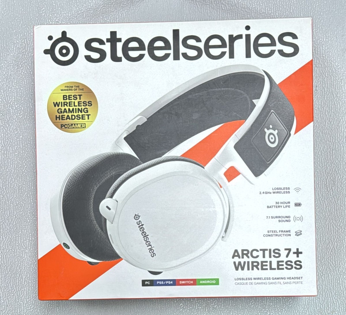SteelSeries Arctis 7+ Wireless Gaming Headset - (White/Black) | eBay